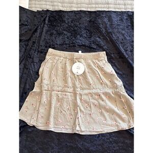 Pink Rose Royal Floral Skirt PS2W71016 Sz S - NWT